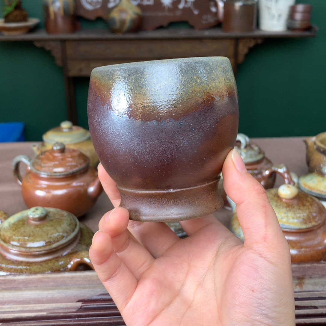 紫砂柴烧纯自然柴烧