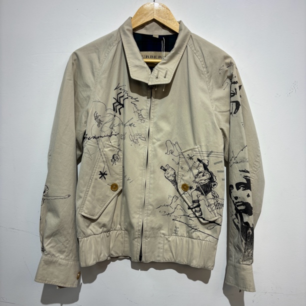 99新 BURBERRY/博柏利 巴宝莉涂鸦夹克 尺码：46 