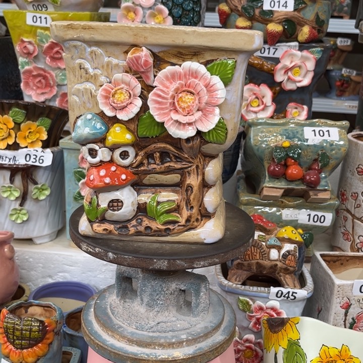 紫砂花盆粗陶材质多肉花盆