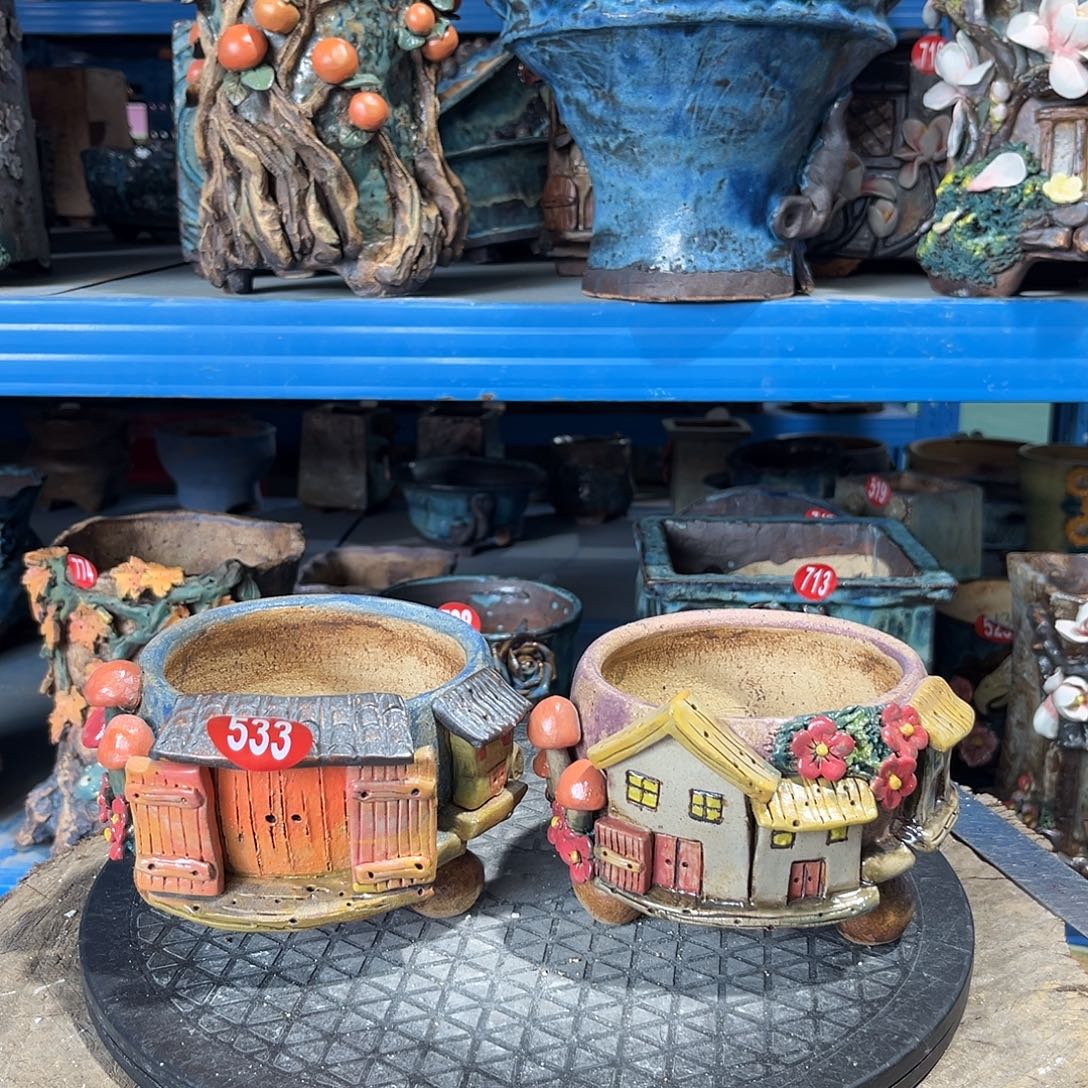 533 号陶然花器手工花盆