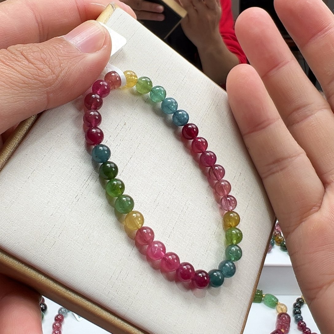 碧玺未镶嵌手串5.8mmmmmmmm