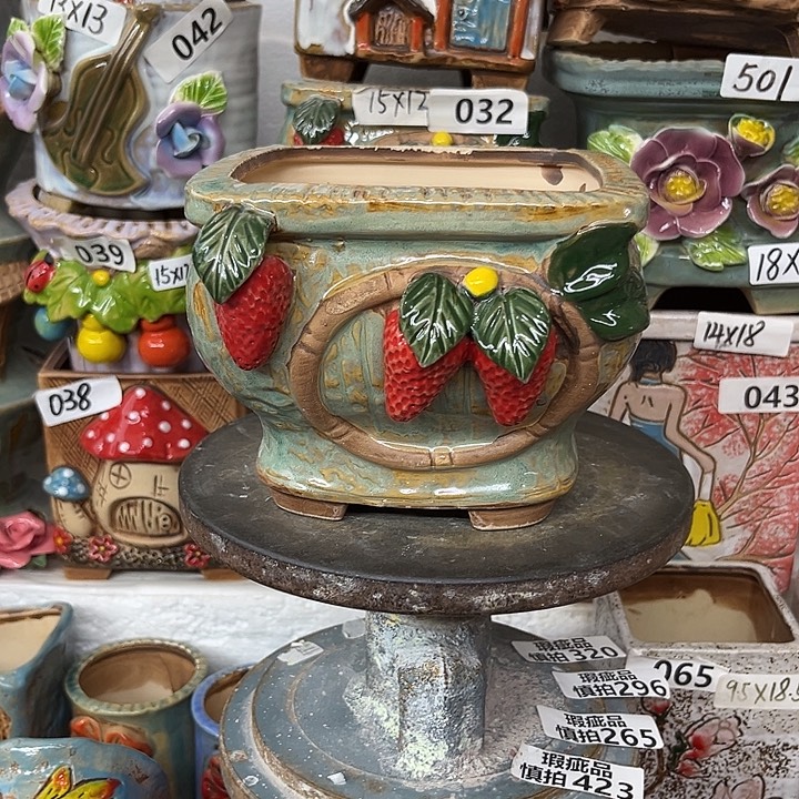 粗陶材质多肉花盆