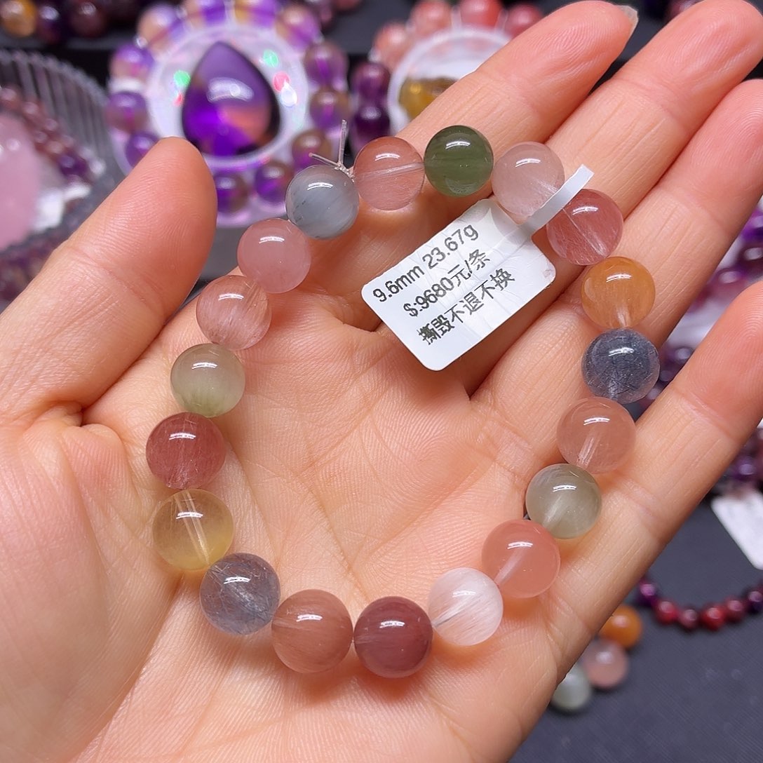 水晶手链未镶嵌天然水晶