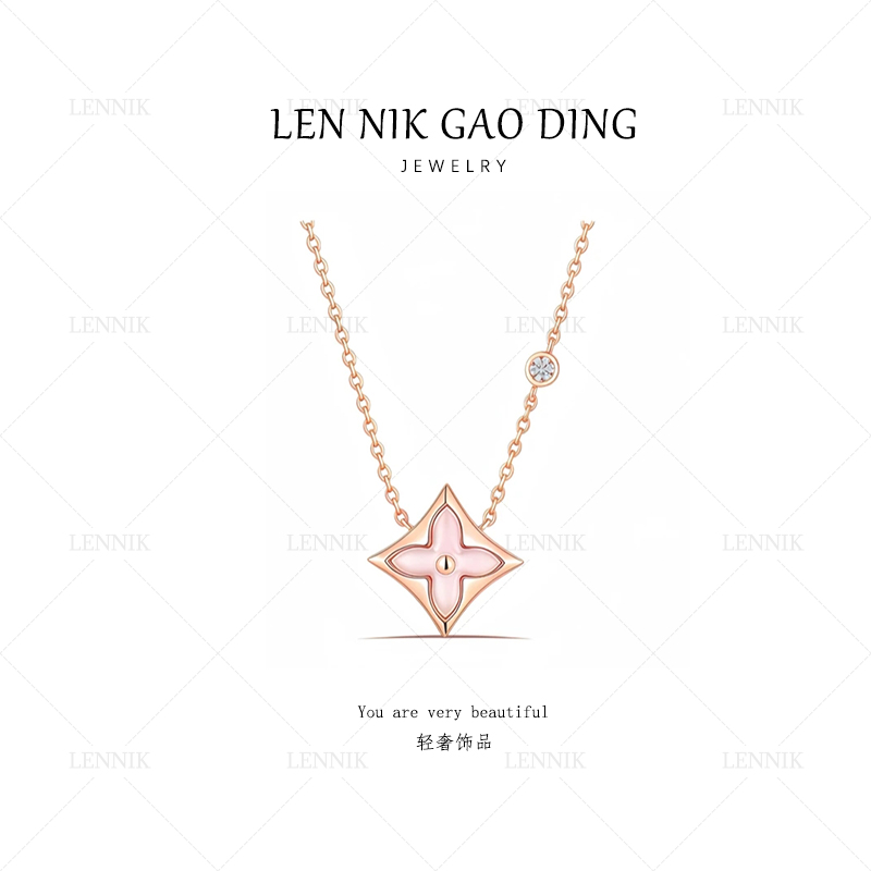 合金项链  lennik/lennik-轻奢时尚老花夏日百搭项链