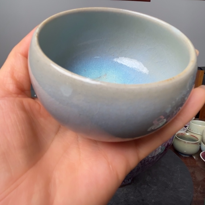 D***)牛家钧窑牛自恒老师钧瓷微瑕壶