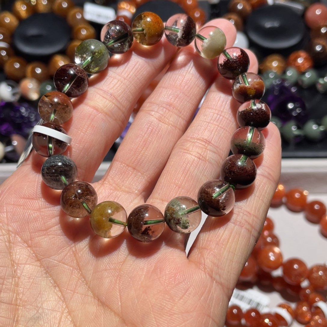 水晶手链未镶嵌四季幽灵10.5mm左右