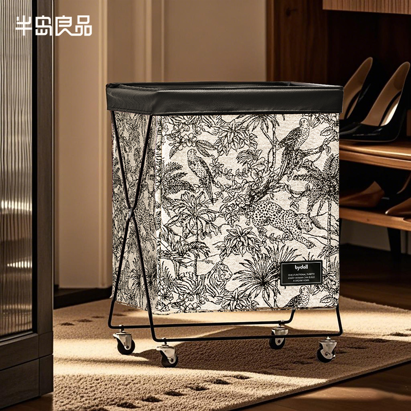 【半岛良品】脏衣篓家用高颜值大容量带轮高级感脏衣篮卫生间收纳筐