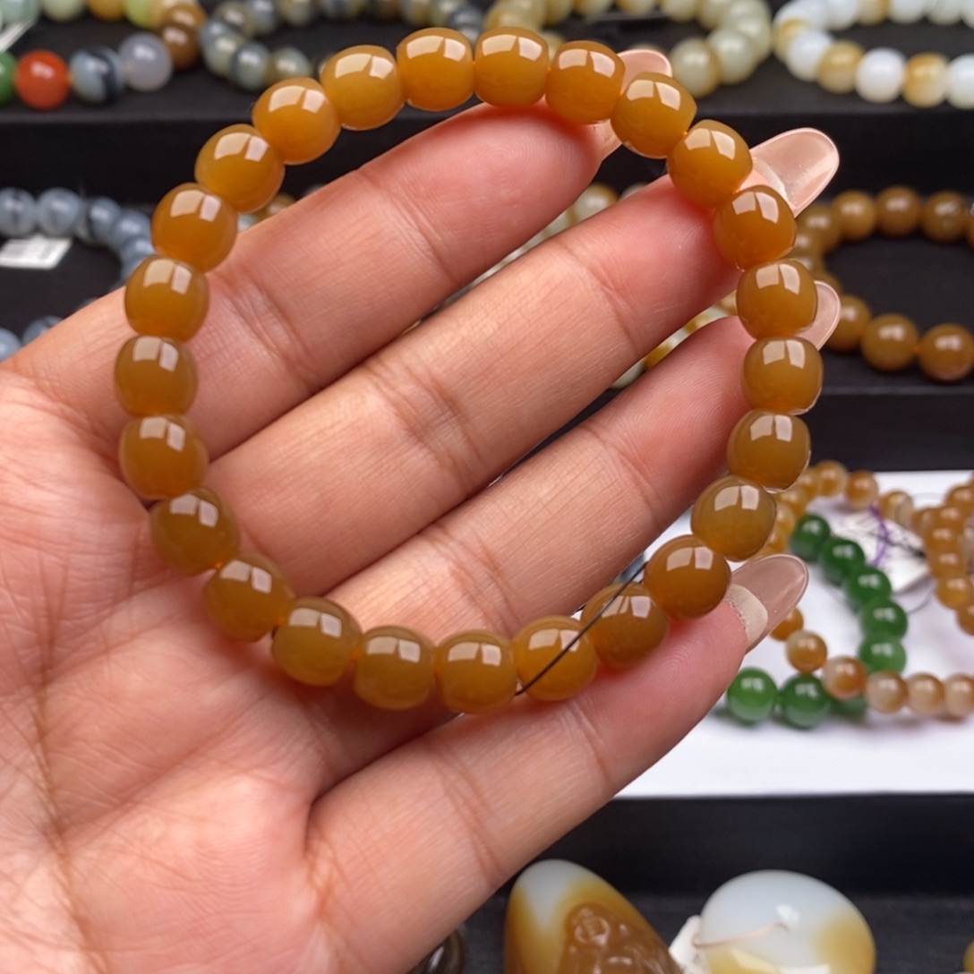 和田玉未镶嵌手链