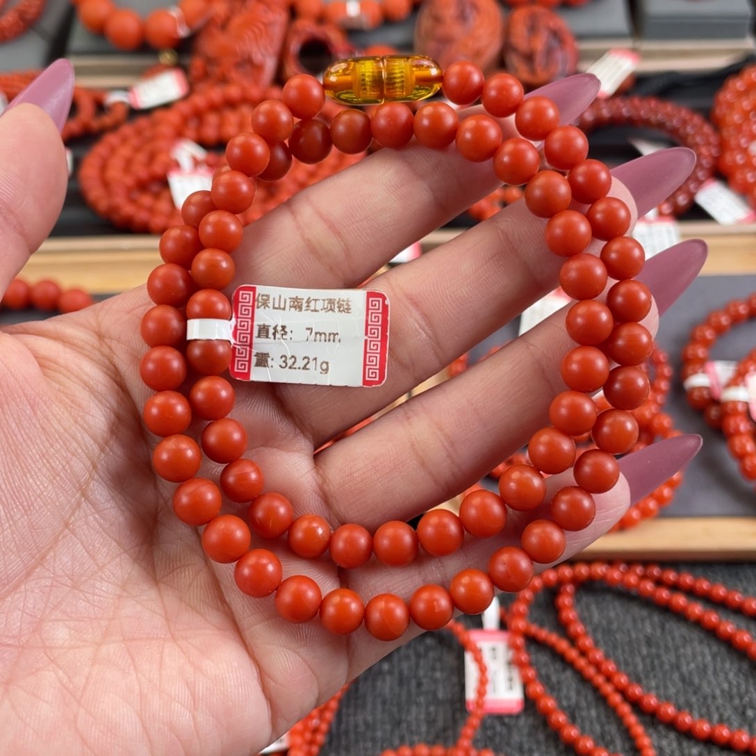 o***o南红玛瑙未镶嵌项链保山南红锁骨项链7➕