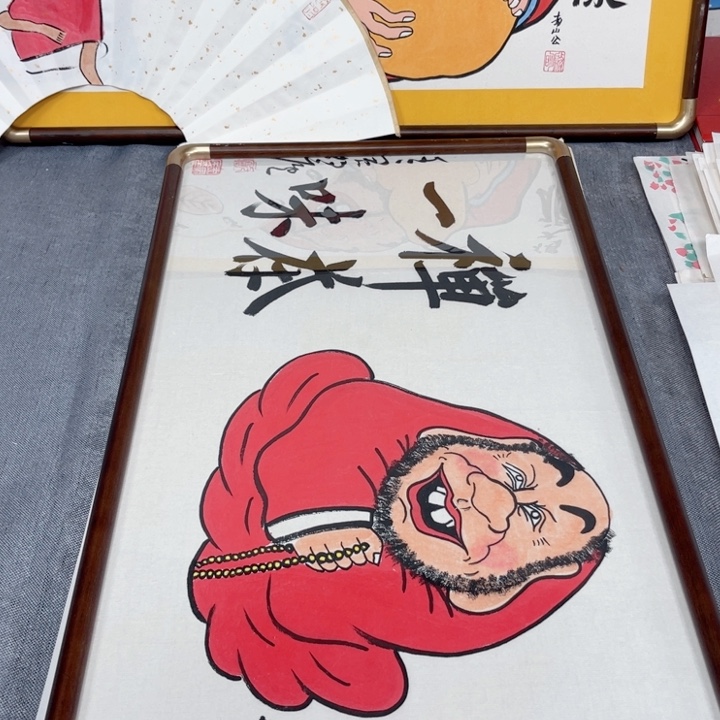 国画手绘禅意画一物一拍