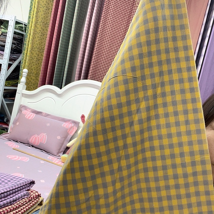 棉棉黄格枕套枕套