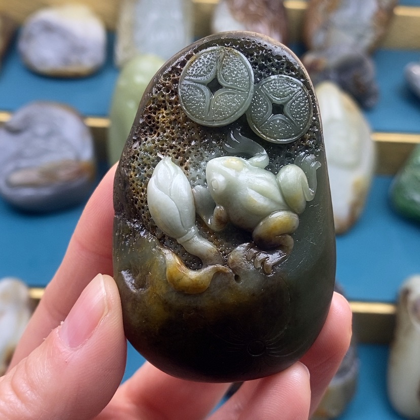 【闪购商品】未镶嵌和田玉把件阿*猫定制