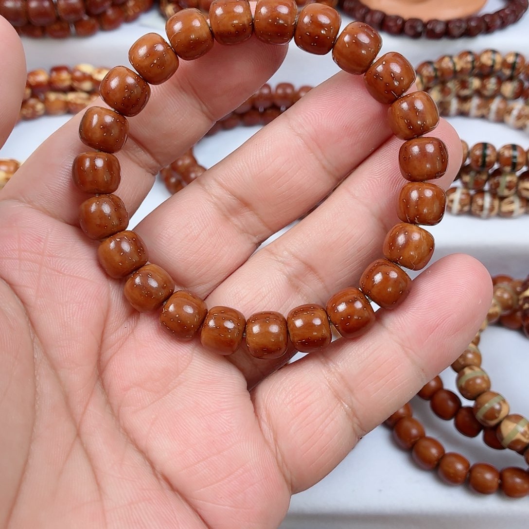 紫金鼠手串实心老型短轴道珠