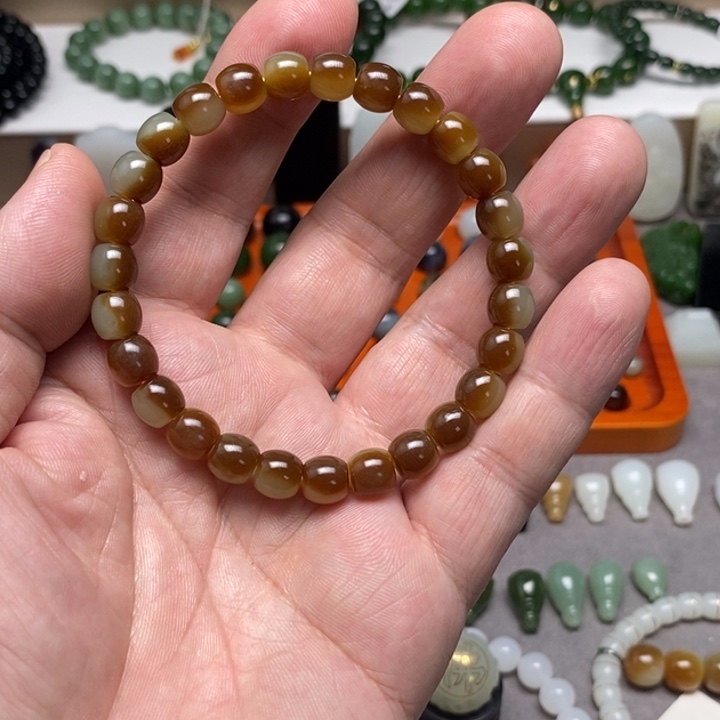 和田玉未镶嵌手链