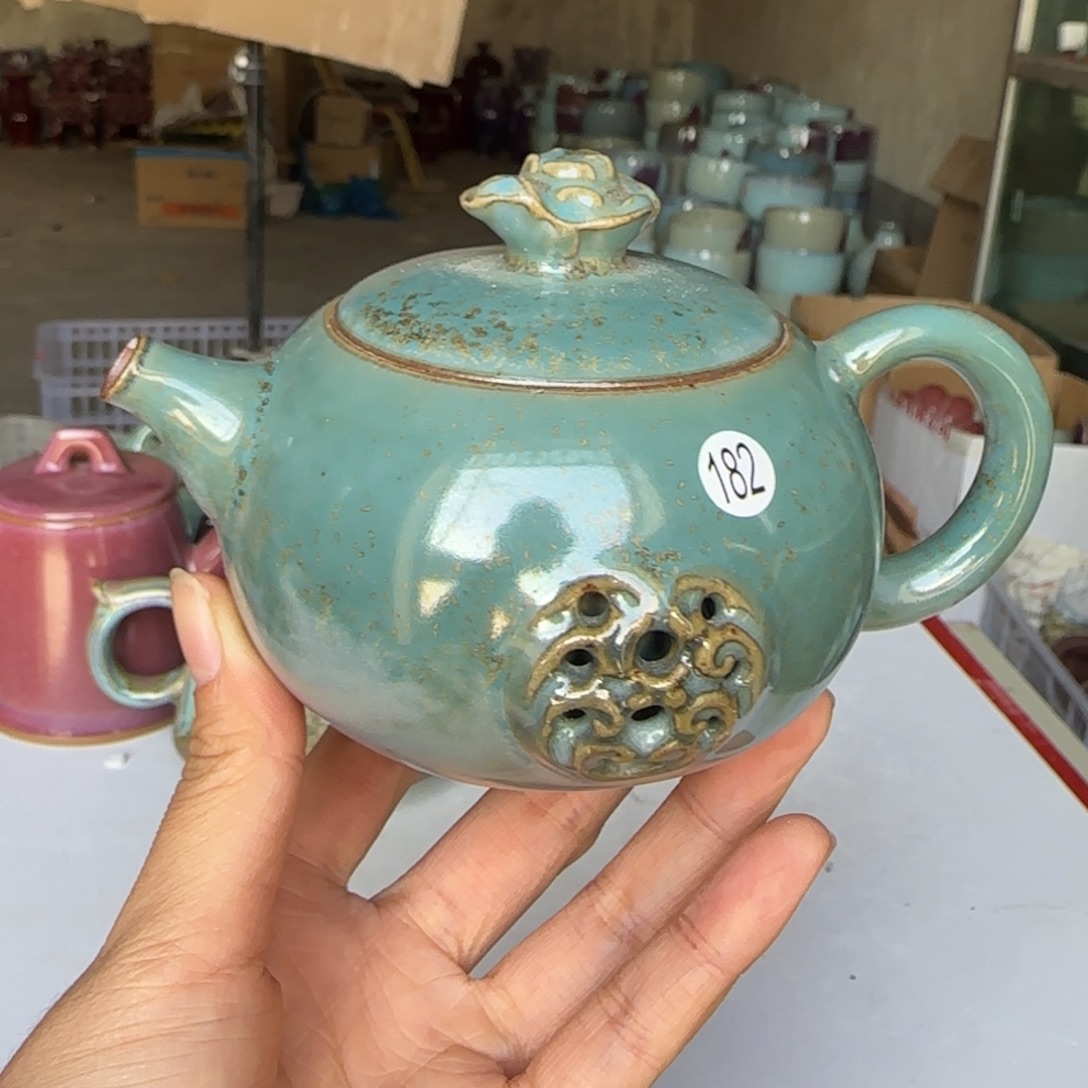 陶摆件郑家钧窑摆件微