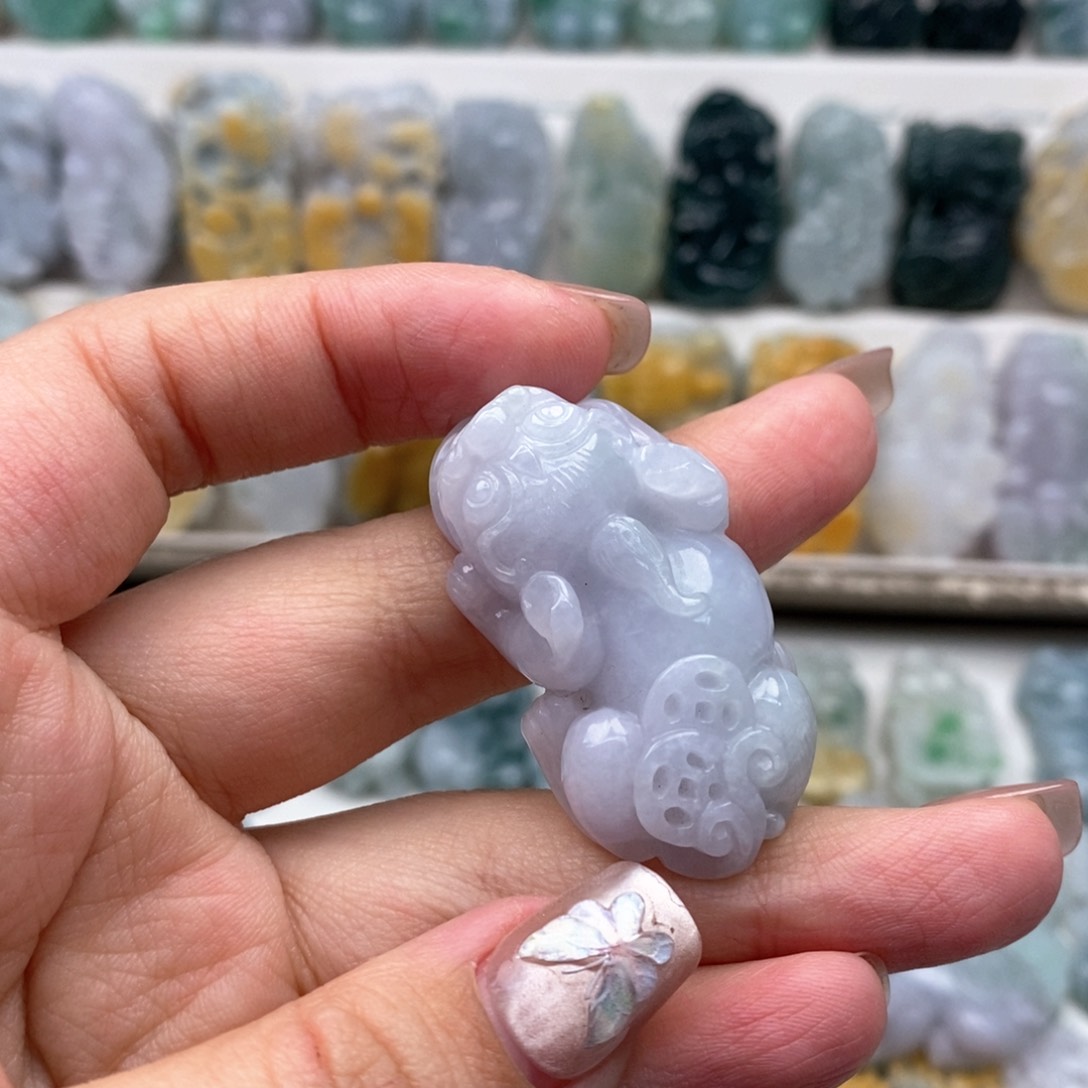 翡翠吊坠(赠链)未镶嵌贾*假sl2