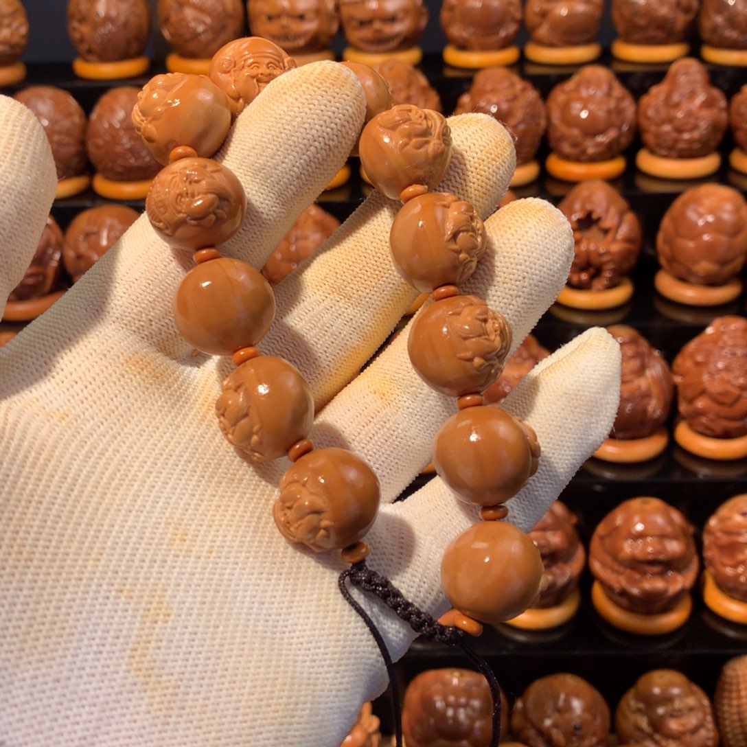 随***意橄榄核手串/手链财神