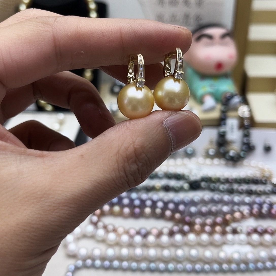 耳饰未镶嵌海水珍珠