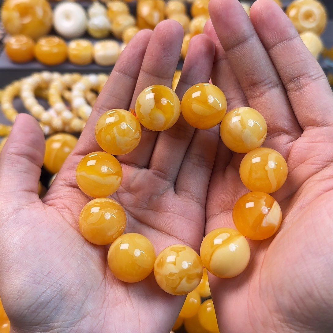 琥珀未镶嵌珠宝奇石21mm