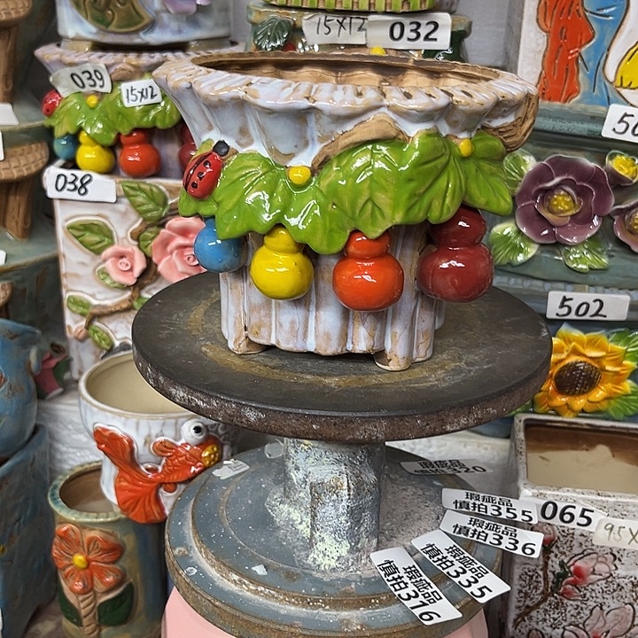 粗陶材质多肉花盆