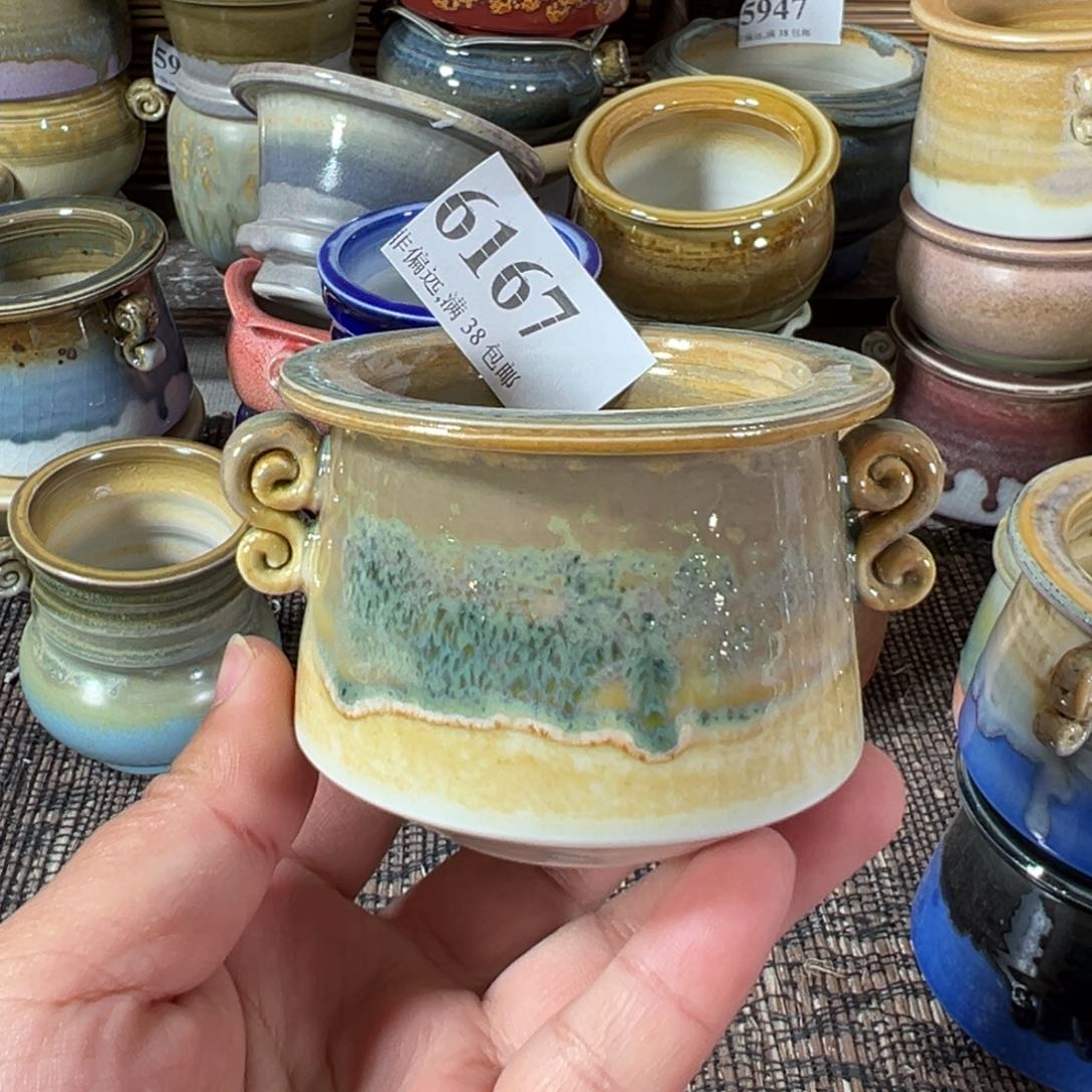 陶瓷景德镇手工花盆