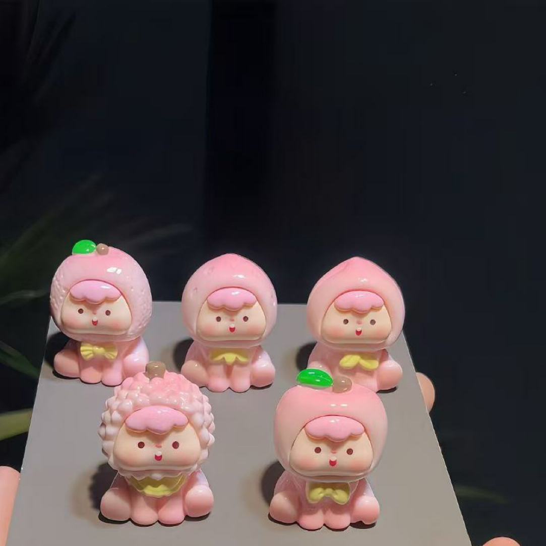 渐变冰透水果崽崽大混摆件对对碰