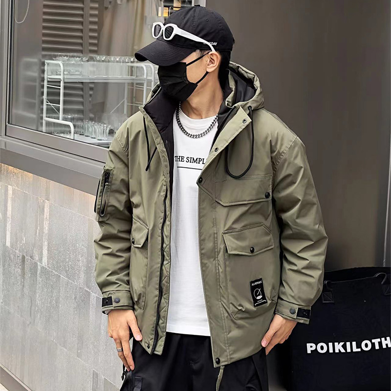 704-6155 冬季御寒保暖锁温防寒服男女百搭时尚休闲潮流断码外套