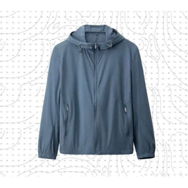 HS178剪标夏季男士六面弹防晒服凉感连帽休闲透气外套夹克