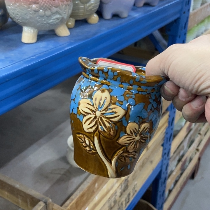 陶瓷花盆单场满9.9发9*10.5