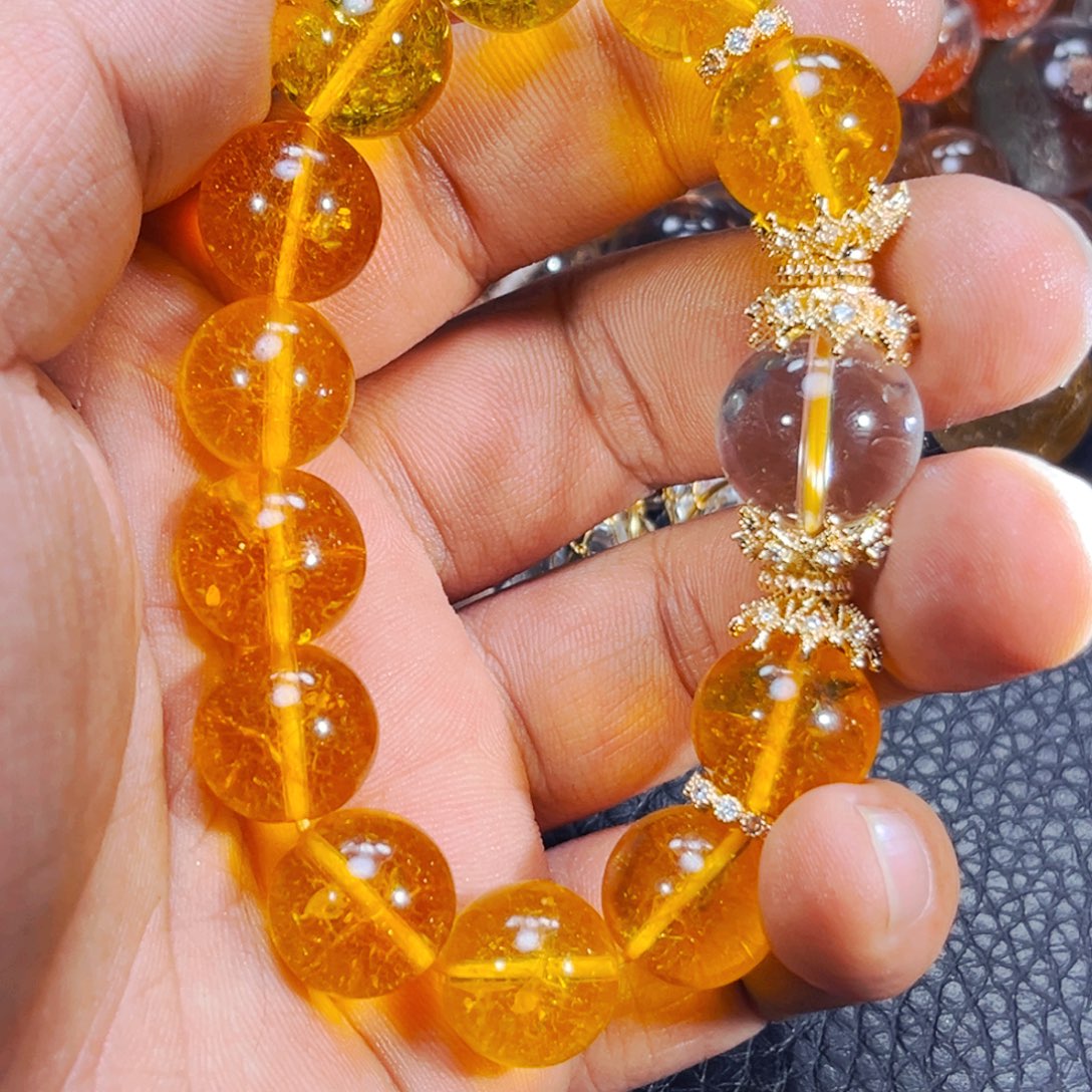 华***哥未镶嵌黄晶手串手串