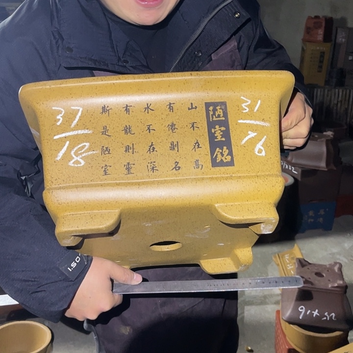 紫砂花盆紫砂等传统
