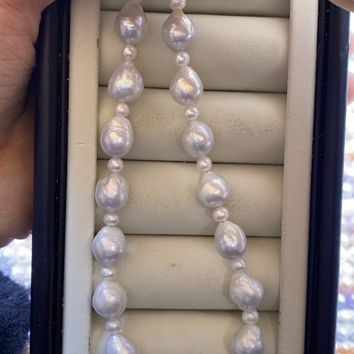淡水珍珠项链未镶嵌4➕8mm巴洛克