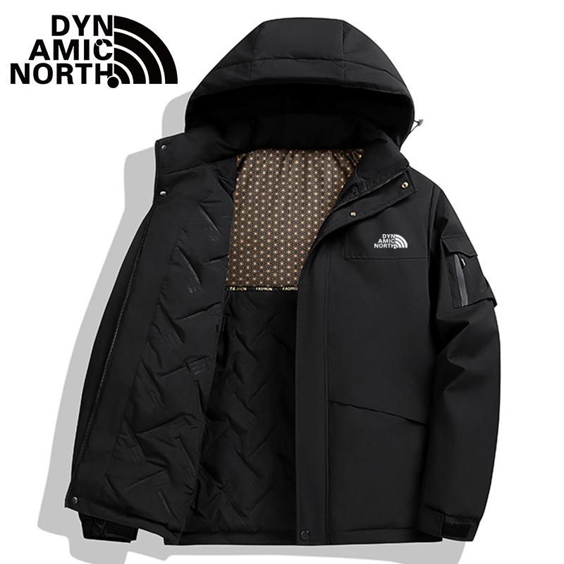 DYNAMIC NORTH/动感北面户外宽松拼接百搭时尚登山保暖运动棉服