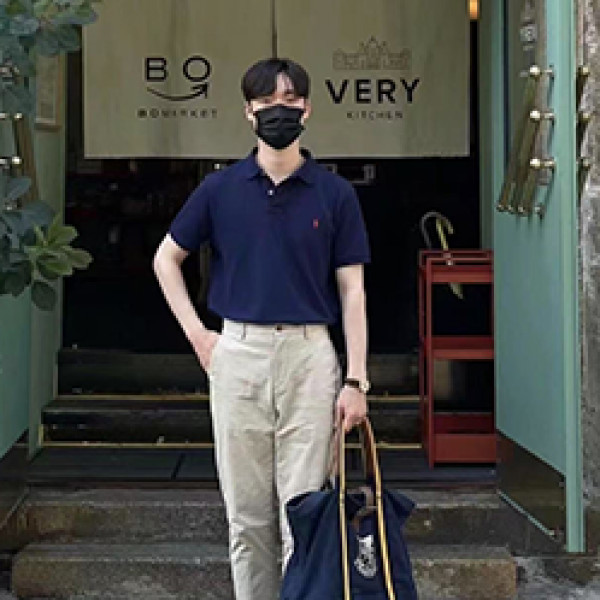 马标拉夫2025春夏新款男款两粒扣运动时尚休闲百搭商务POLO衫