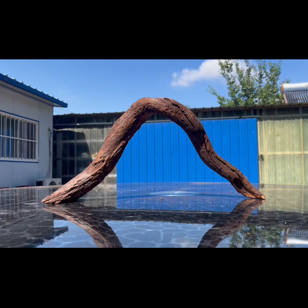 尺寸：51✖️8✖️24，鱼缸造景沉木摆件，紫柚木，秒沉水，一木成景，包煮