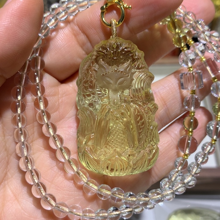 水晶颈饰未镶嵌天然