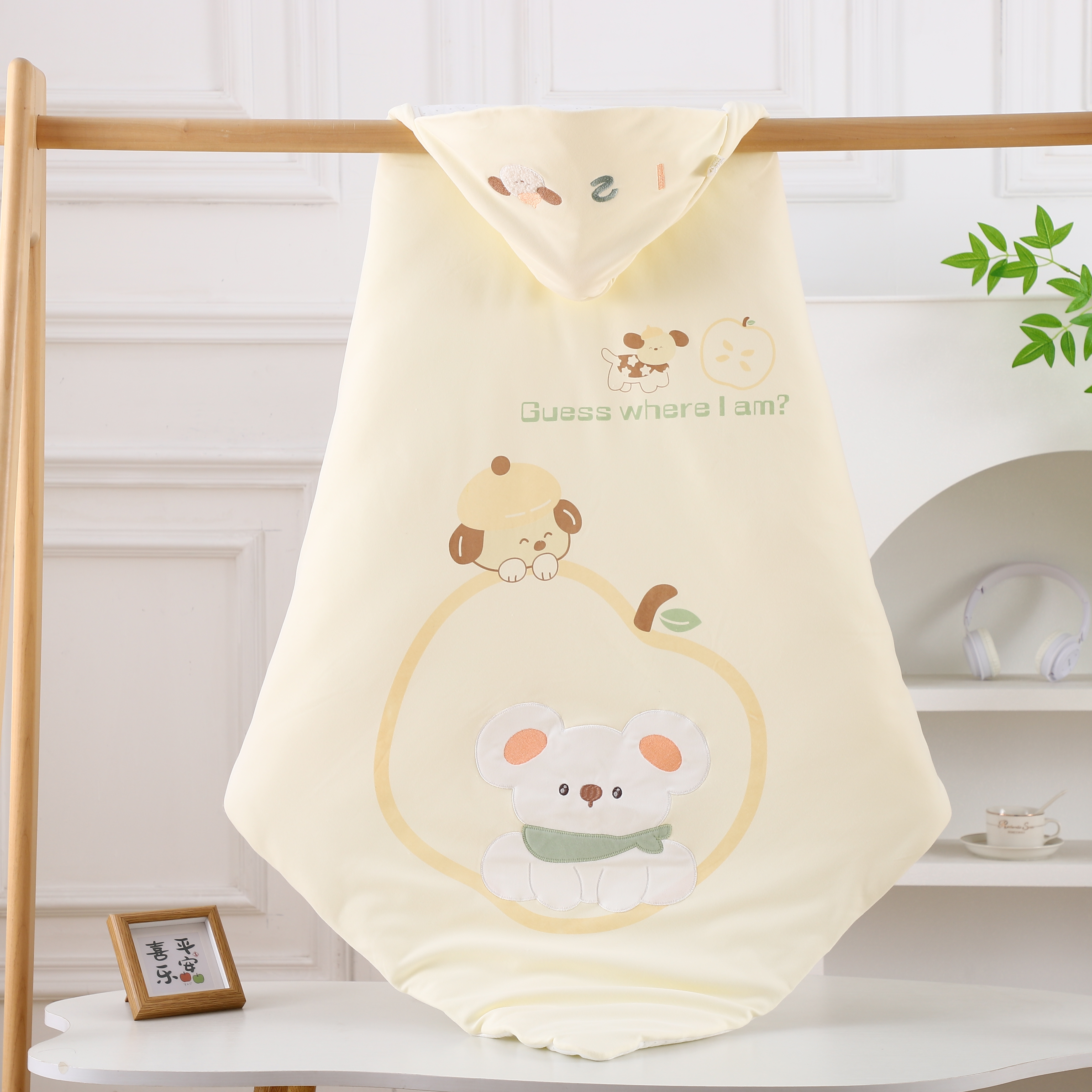 奇妙泡泡脱胆抱被新生儿用品