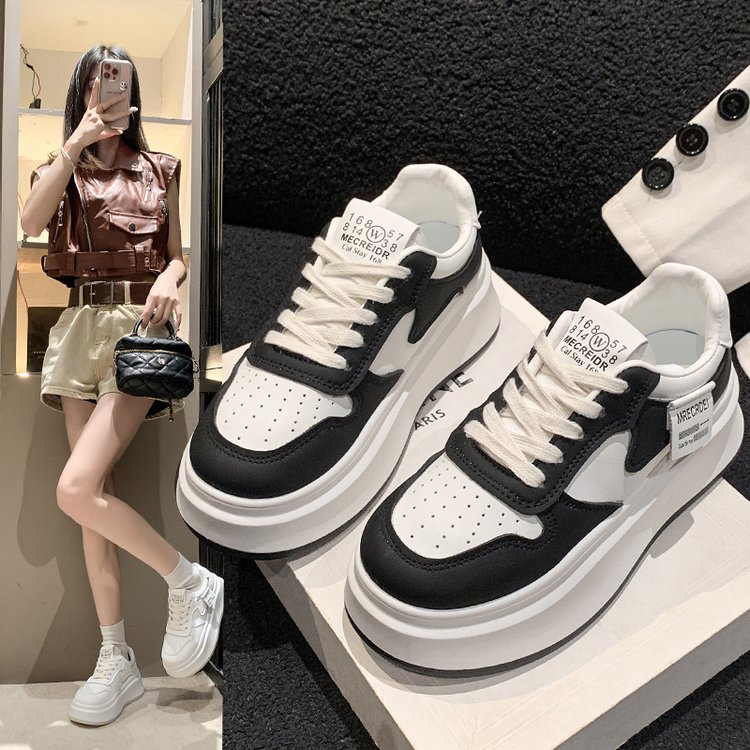 厚底小白鞋板鞋女2025年新款板鞋女软底休闲运动鞋P6280