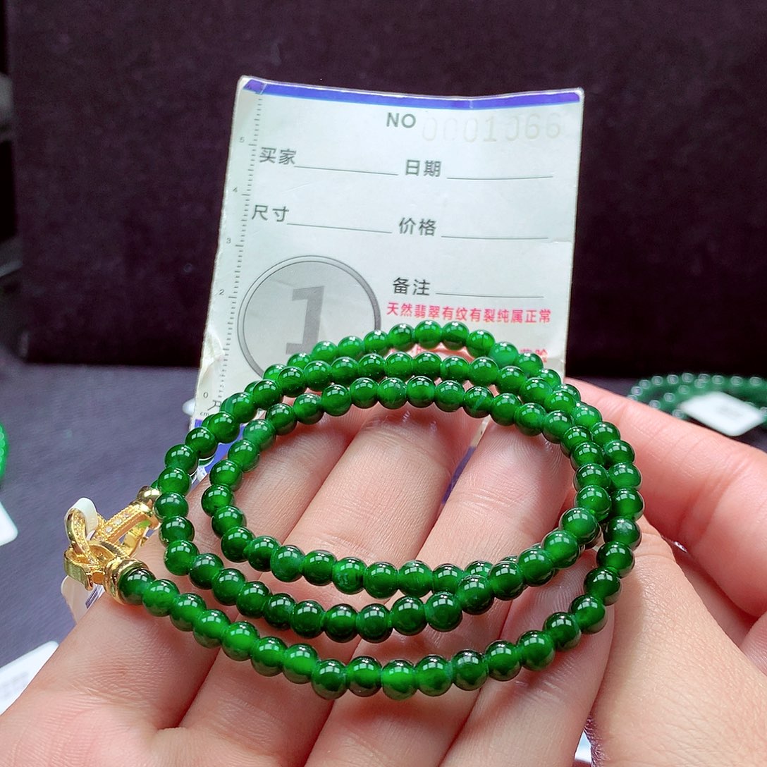 翡翠未镶嵌手链项链