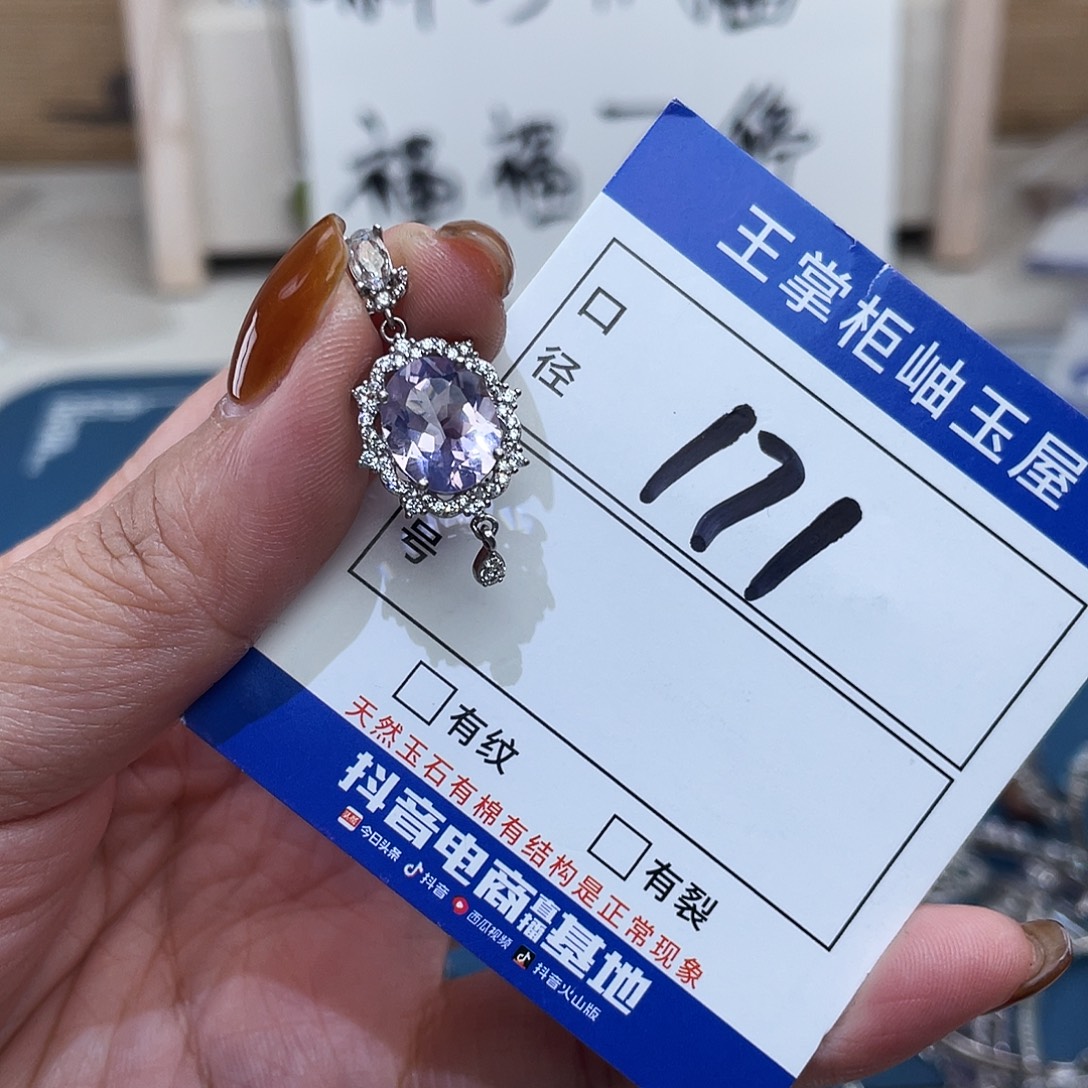 银S925镶嵌颈饰水晶