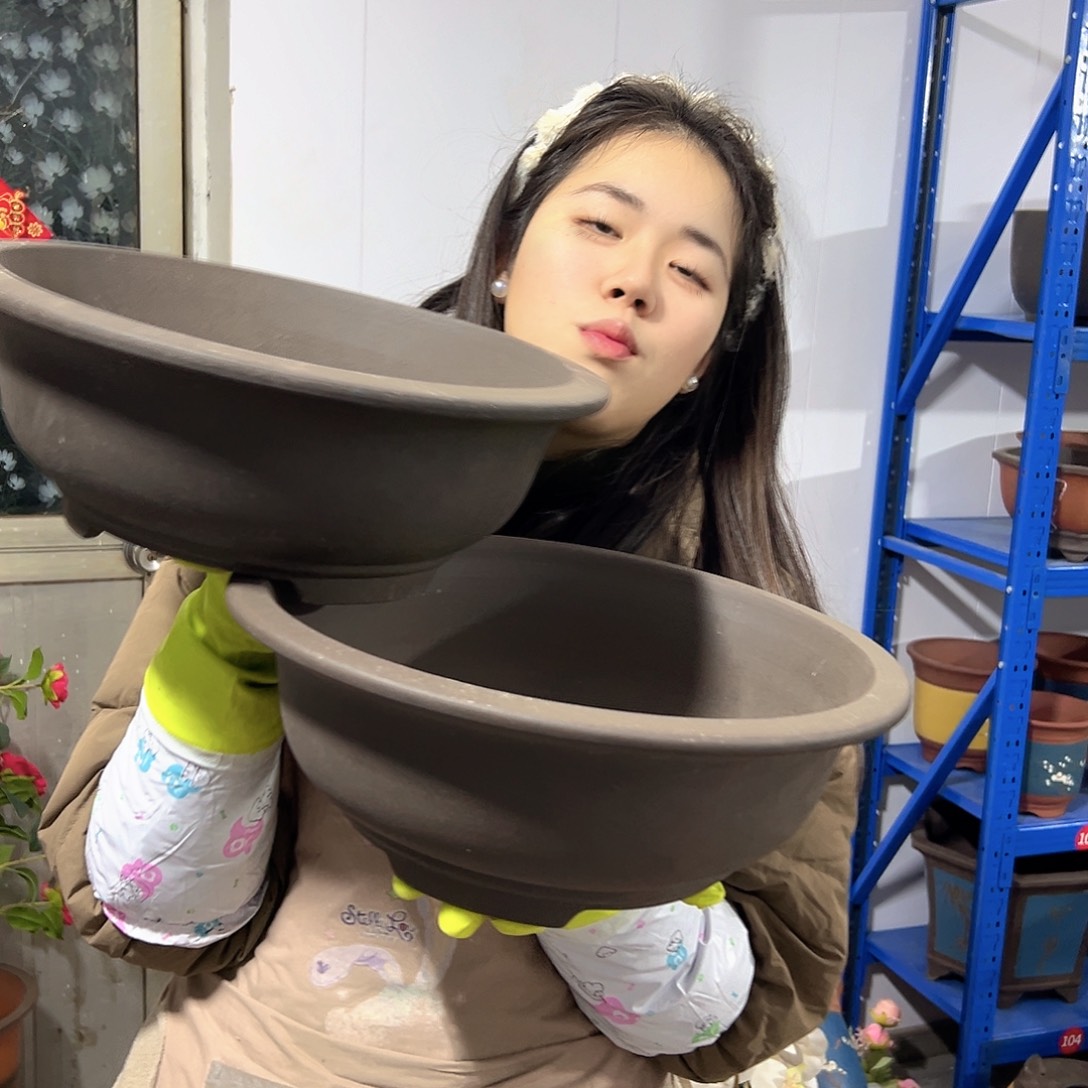 28-28紫泥碗盆花盆花盆花盆