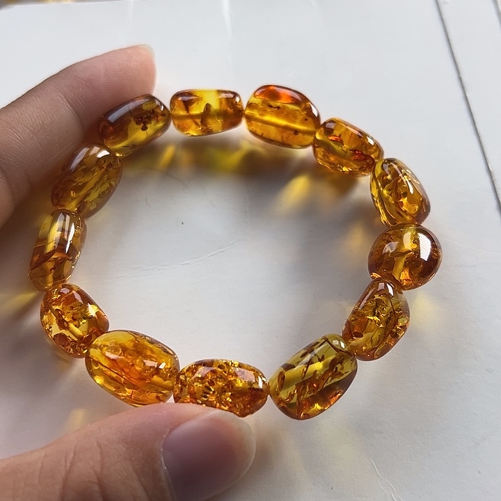 琥珀（花珀）项圈未镶嵌