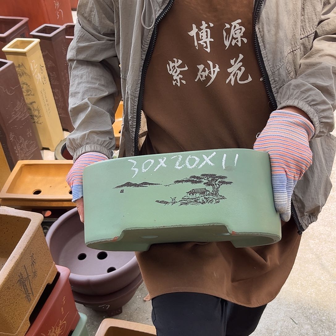 紫砂花盆盆景艺术