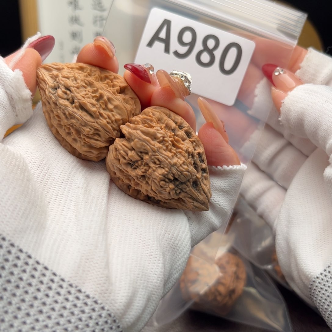 文玩核桃把件34白狮子a 980