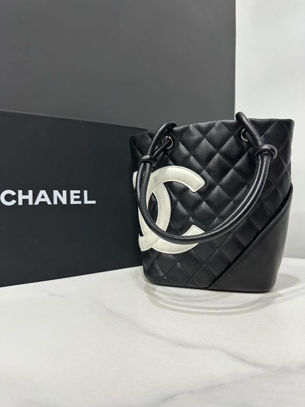 95新 Chanel/香奈儿 康鹏mini菜篮子9开15cm/JJ5012102