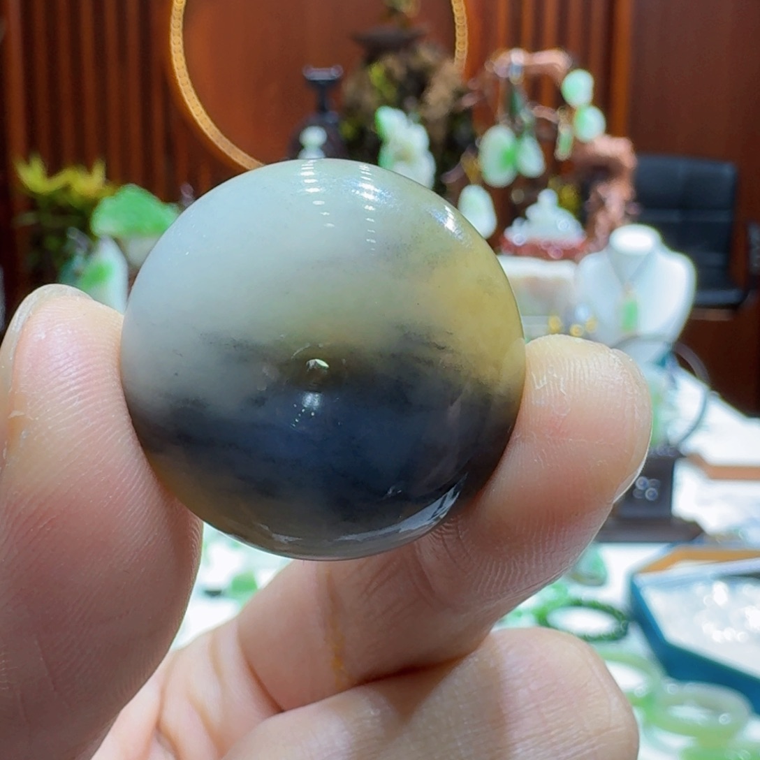 和田玉和田玉且末楼兰三色卡29平安扣未镶嵌