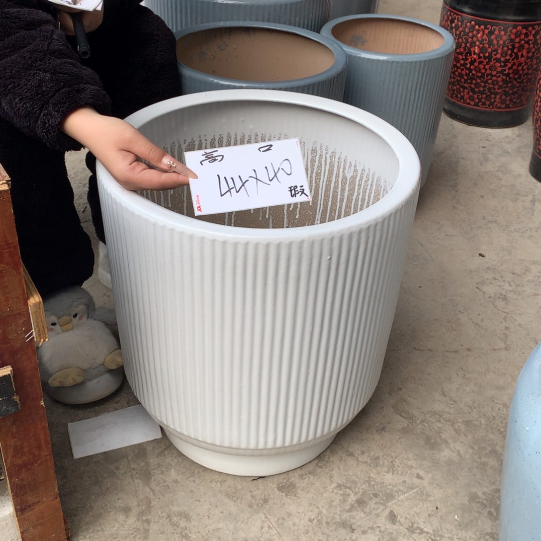 瑕疵高温陶瓷花盆