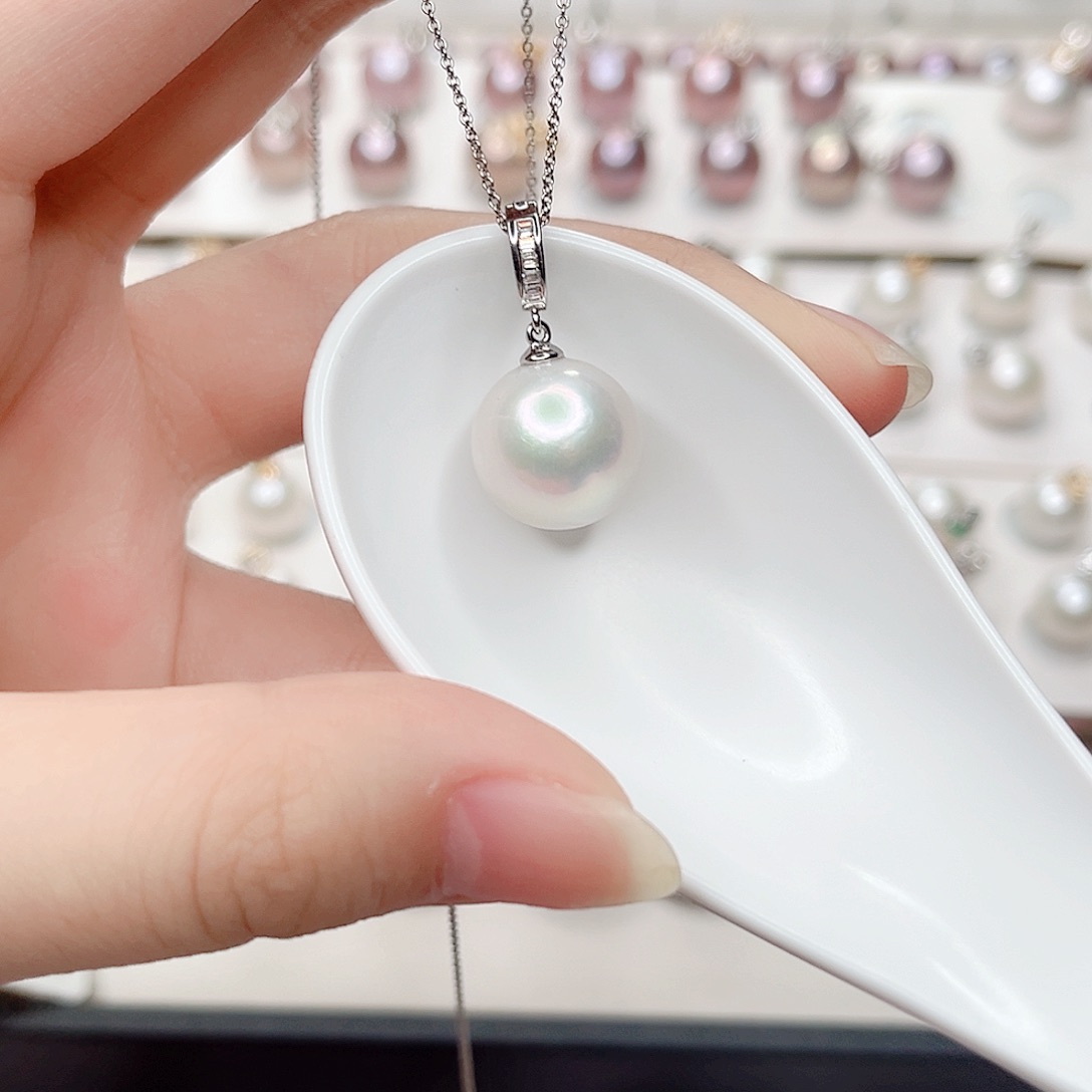 合金淡水珍珠吊坠(赠链)