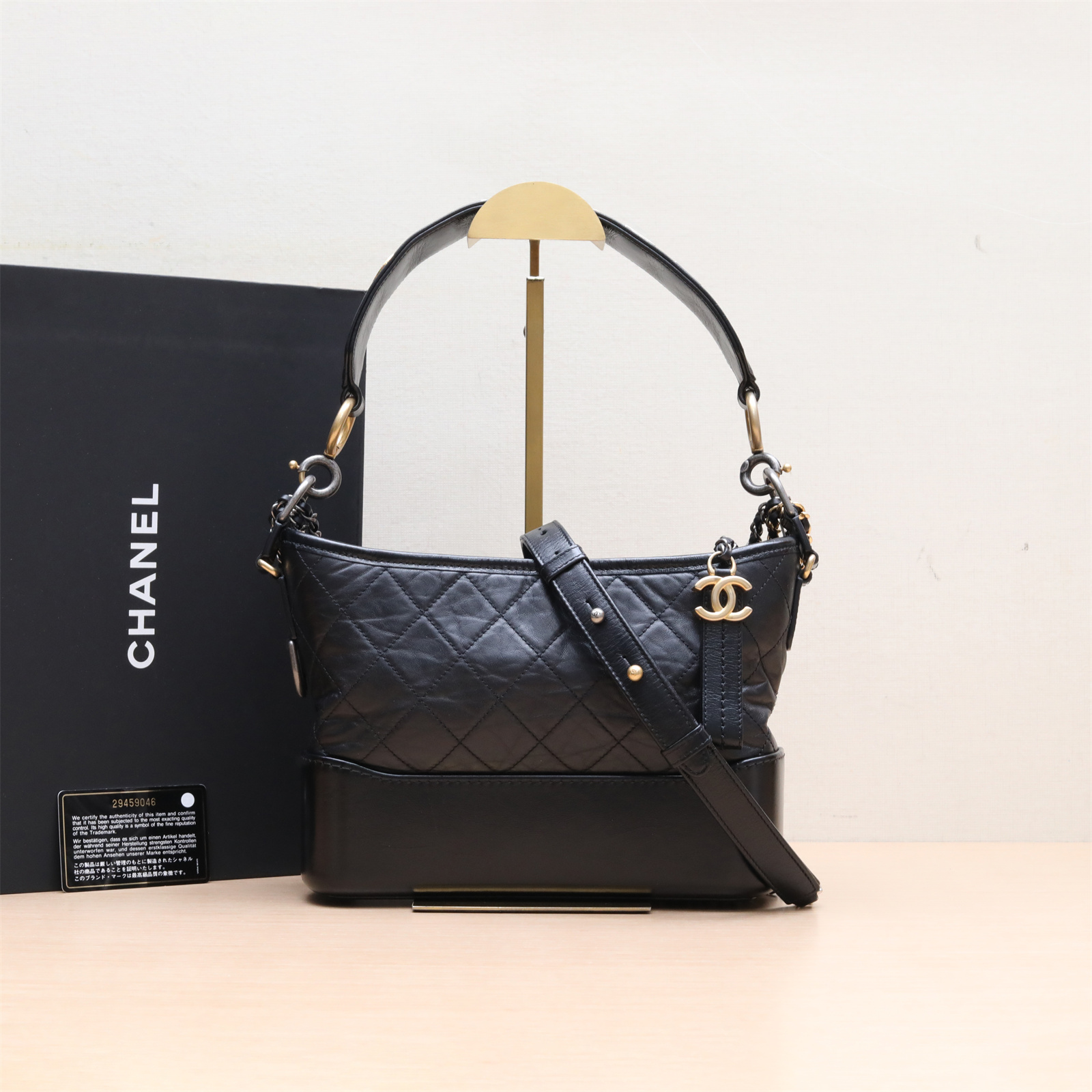 95新 Chanel/香奈儿 【活动】流浪 单肩包 皮革C 29开 P224290287