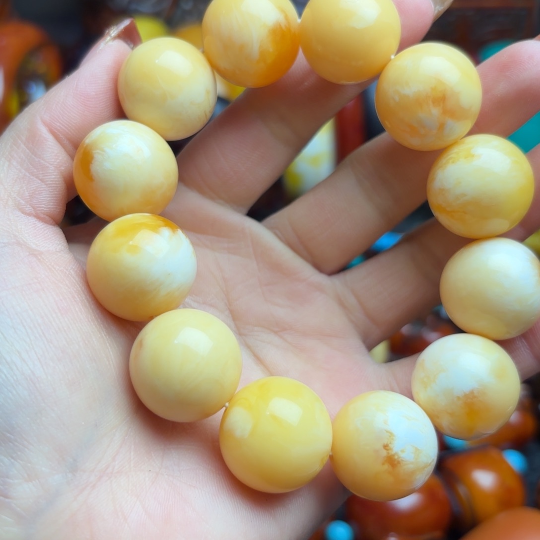 琥珀手链未镶嵌蜜蜡